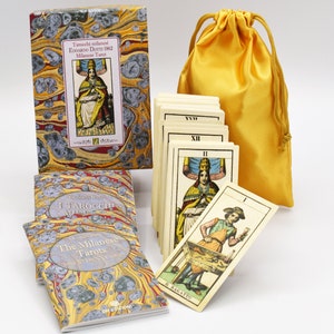 ESPLÉNDIDO Tarot Milanés, Dotti 1862, en caja de arte, edición limitada, 900 ejemplares