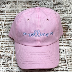 Child Personalized Name Hat, Toddler Monogram Baseball Cap, Personalized Infant Hat, Youth Embroidered Hat, Birthday Gift for Children
