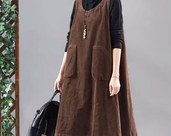 red corduroy dress womens