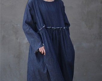 grey denim shirt dress