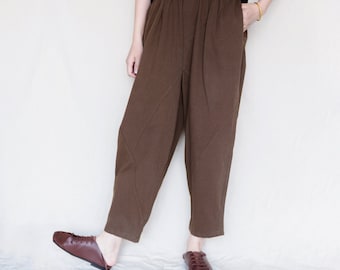 Retro Cotton Wide Leg Pants: Custom Colors Boho Trousers