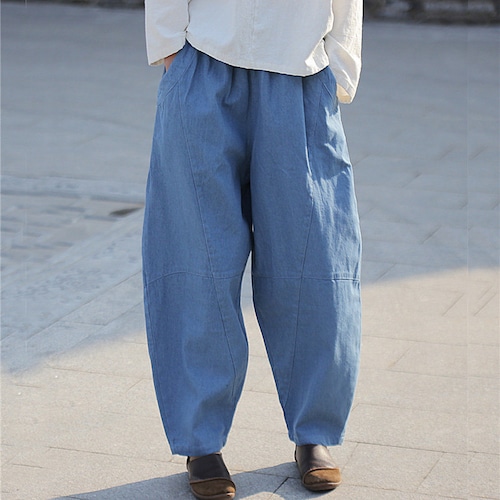 Women Baggy Pants Harem Trousers 