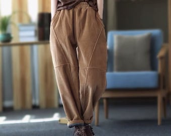 YOKE 19AW KNIT CORDUROY 2TUCK WIDE PANTS