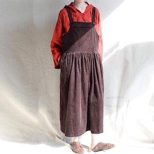 Corduroy Pinafore Dress Long - Etsy Corduroy Pinafore Dress Long - Etsy