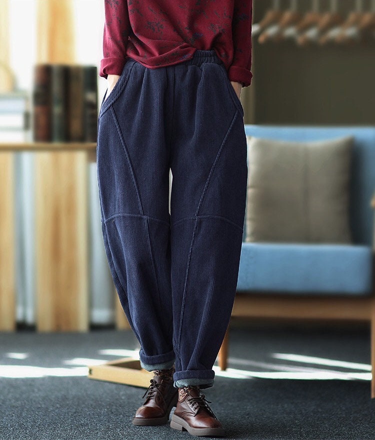 YOKE 19AW KNIT CORDUROY 2TUCK WIDE PANTS