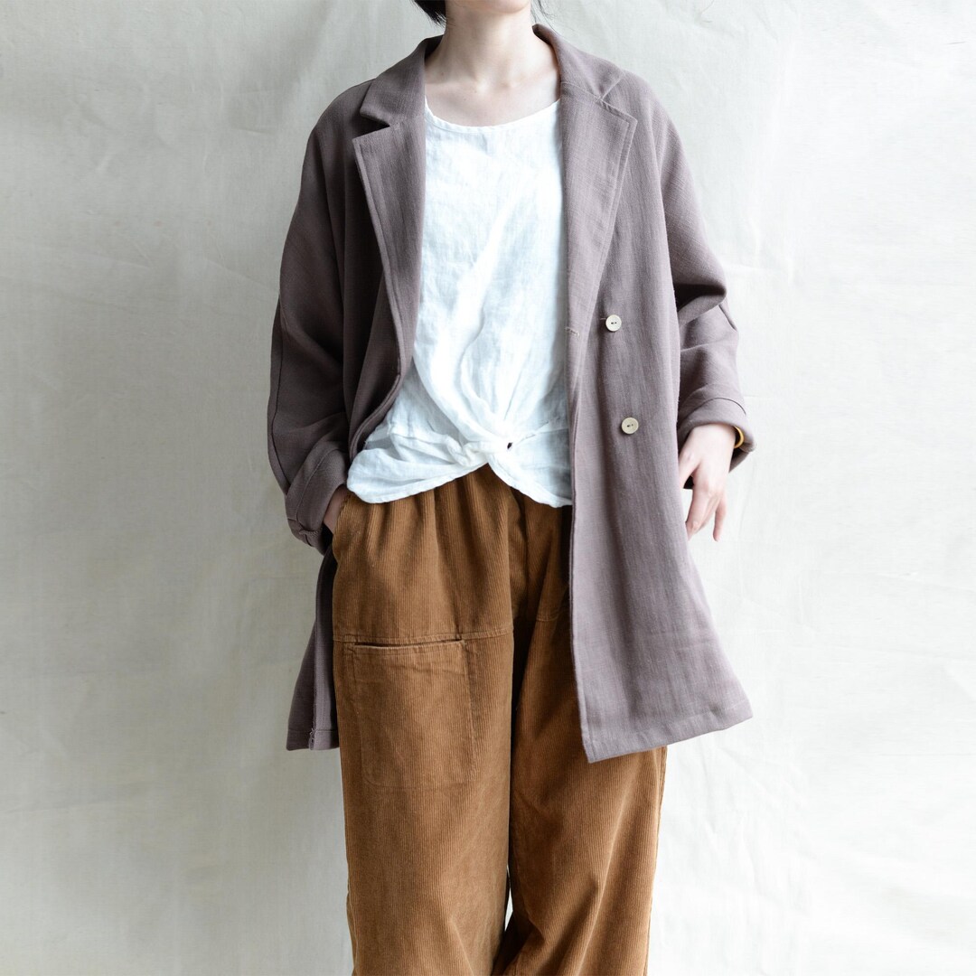 argue⭐︎ ANTIQUE DUSTY DYE LINEN JACKET argue ANTIQUE DUSTYDYE LINEN MELLOWPANTS（argue☆ANTIQUE