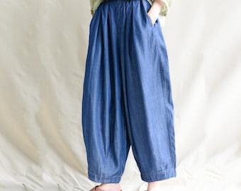 Pantalones vaqueros de pierna ancha para mujer, personalizados, de algodón: mezcla de lyocell sostenible.