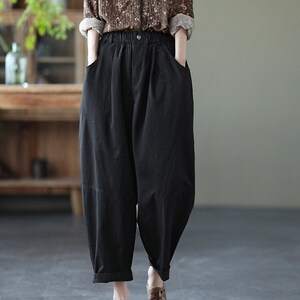 Women Soft Cotton Pants Comfortable Loose Pants Organic Cotton - Etsy