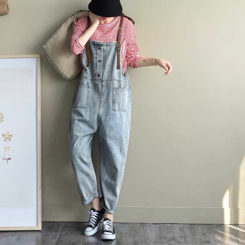 Vintage Denim Jumpsuits Denim Overalls Casual Overalls With | Etsy