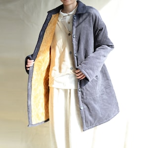 Women Thick Corduroy Coat Vintage Duster Mid-length Warm Jacket Windbreaker 90S Coat Handmade Corduroy Coat Blazer Trench Coat Gift For Her