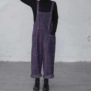 Salopette In Velluto A Coste Per Bambini - Unisex, Con Tasca E Bottoni, Morbida E Comoda