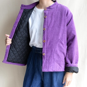 Retro Thick Corduroy Coat Big Pocket Jacket Vintage Warm Jacket Outwear Short Coat Handmade Corduroy Coat Blazer Trench Coat Gifts For Her