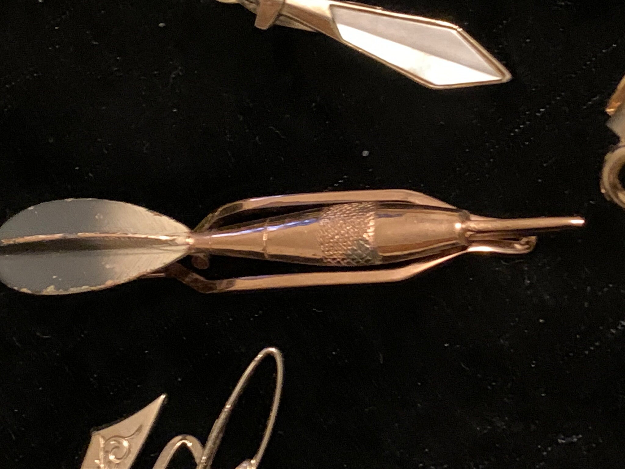 8 vintage tie clips Etsy