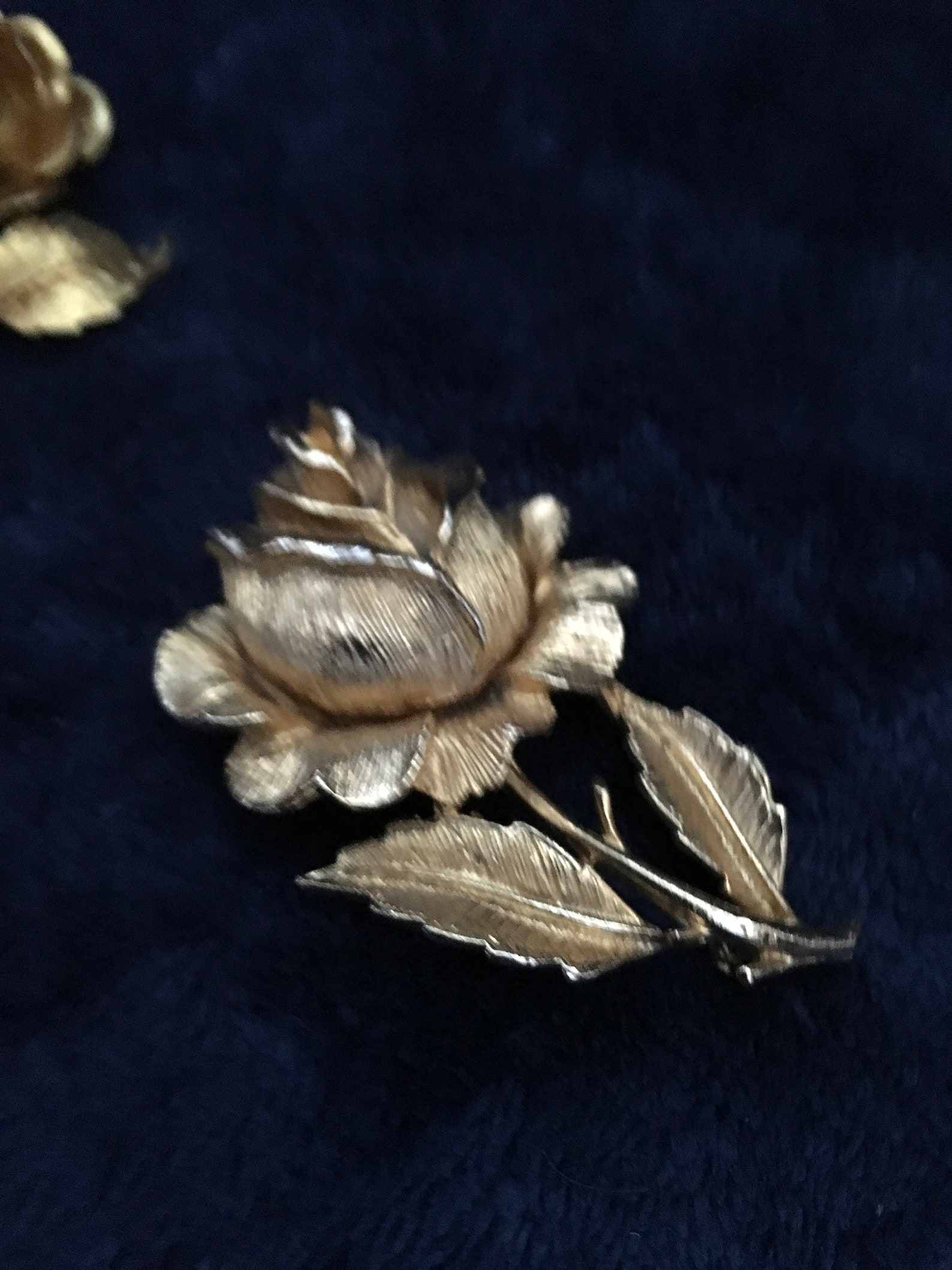 Vintage gold rose design jewellery | Etsy