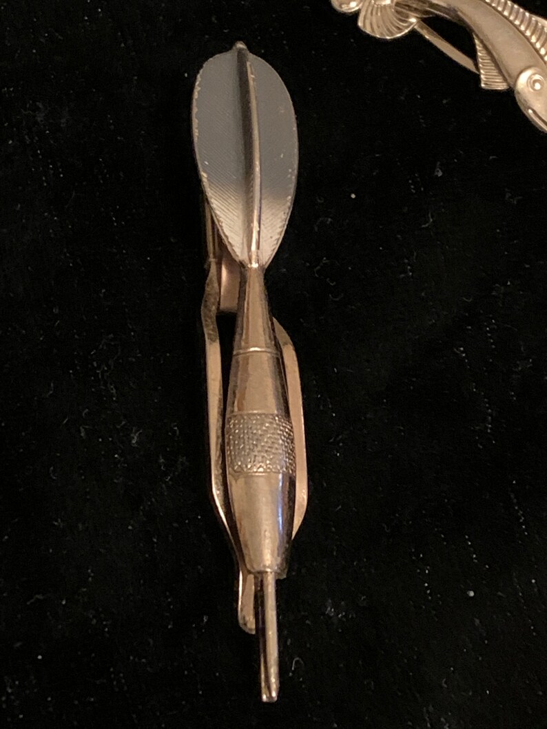 8 vintage tie clips Etsy
