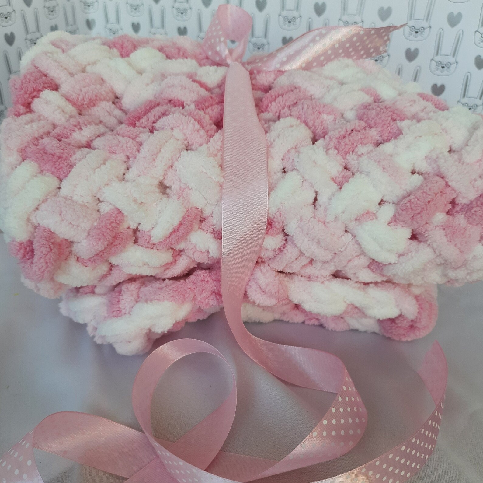 Soft Handmade Newborn Blanket Worm hypoallergenic plush pink Etsy