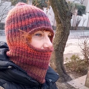 Qunsia Windproof Balaclava Ski Face Mask Knit Neck Warmer