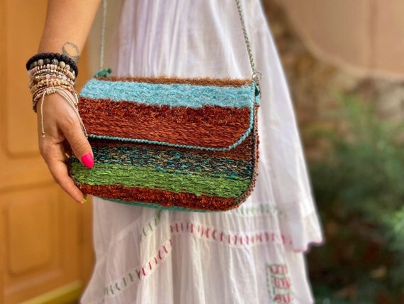 Crochet Crossbody Bag Summer Purse Small Designer Crochet Bag 