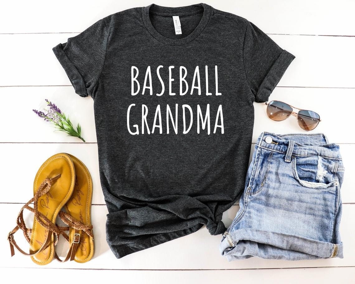 Baseball Grandma TShirt Baseball Grandma Shirt Custom Etsy