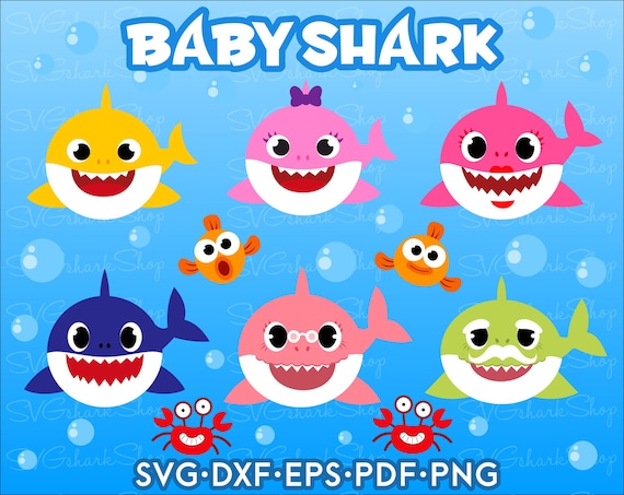 Free Free 348 Baby Shark Swimming Svg SVG PNG EPS DXF File