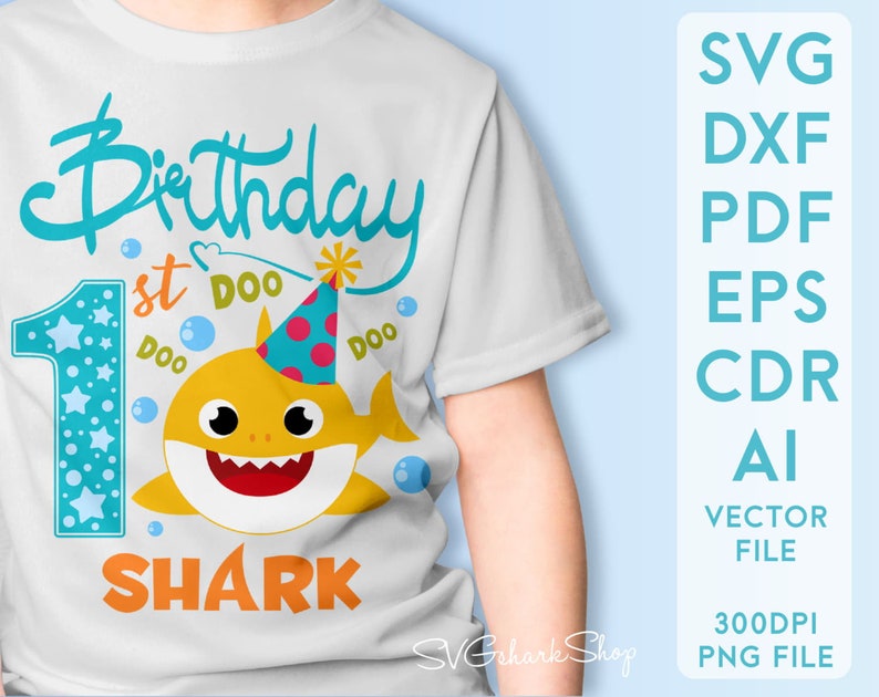 Free Free 236 1St Birthday Shark Svg SVG PNG EPS DXF File