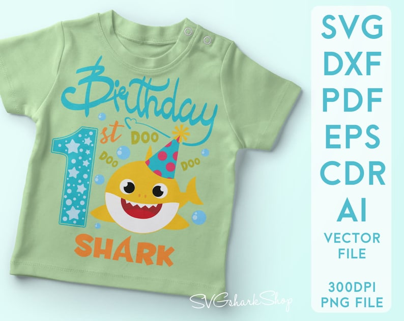 Free Free 244 Baby Shark 1St Birthday Svg SVG PNG EPS DXF File