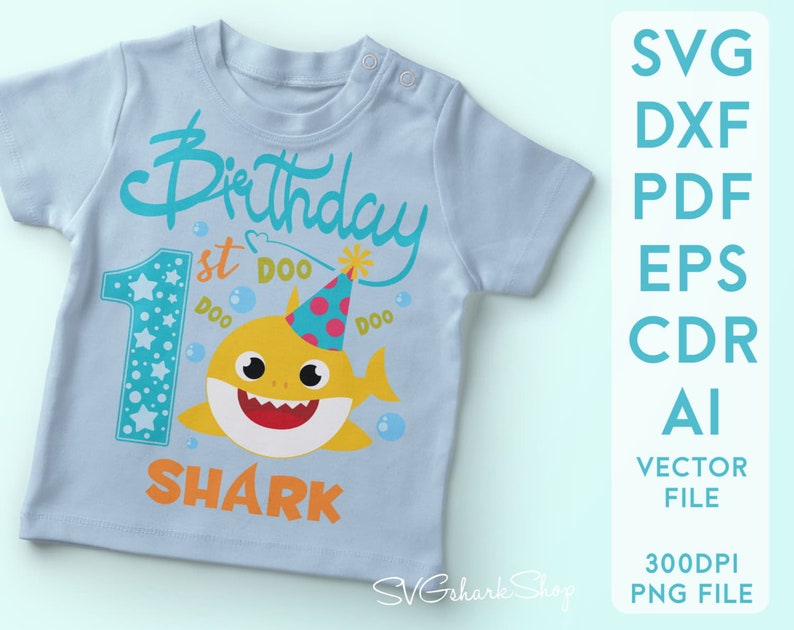 Free Free 103 1St Birthday Shark Svg SVG PNG EPS DXF File