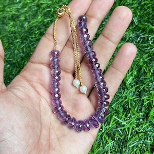 AAA++Alexandrite Beads Rare Alexandrite  Faceted Beads Bracelet Sparkling Alexandrite Gemstone Beads Color Changing Stone 8-10 MM Bracelet