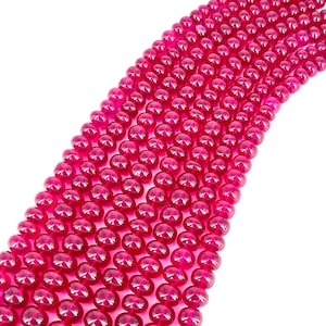 AAAA+++Rarest Ruby Corundum Rondelle Beads Sparkling Ruby Smooth 6-11 MM Beads Ruby Necklace Gemstone Beads 1 Stand Ruby Corundum