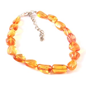 AAA++Rare Padparadscha Sapphire Smooth Nugget Beads Multi Yellow Orange Sapphire Gemstone Bracelet Sparkle Sapphire Beads Bracelet 7 Inch