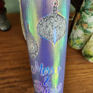 24oz Snow Globe Acrylic Tumbler