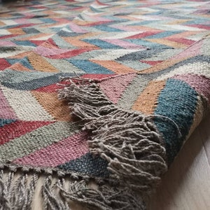 Jute Kilim Rug 8x10ft