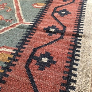 Jute Kilim Rug 8x10ft