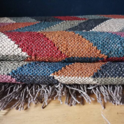 Handmade Large Kilim Rug Handwoven Wool and Jute Rug Etsy