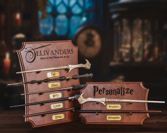 Customized Wand Display, Wand organizer, Magic Stick Stand, Wand Stand