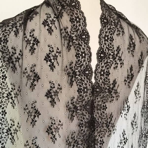 Black French Lace - Etsy