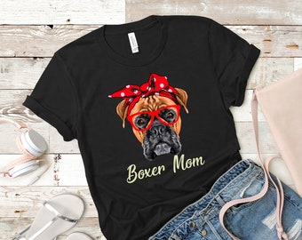 Boxer Mom Shirt | Etsy