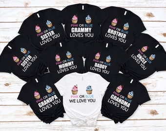 Expected Baby Family T-Shirts, Gender reveal shirt, Family matching shirts, baby shower shirt, Family shirts, Gender reveal party Shirts