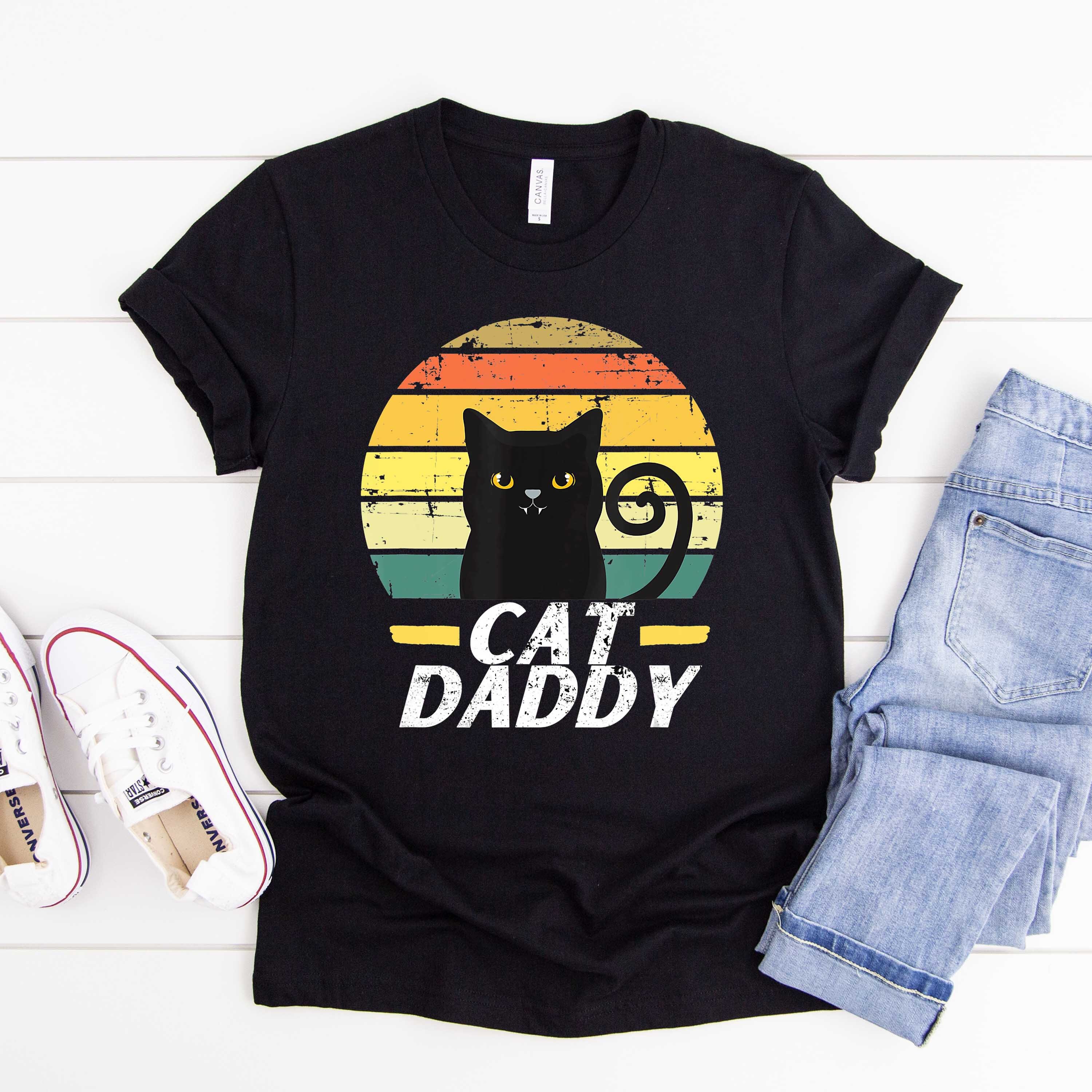 Cat Daddy TShirt Cat Lover Shirt Funny Cat Tee Cat Father Etsy