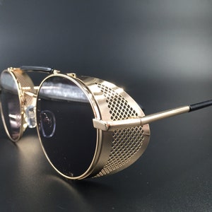 Steampunk Glasses Sherlock - Gold/Black