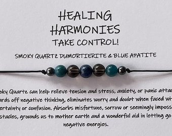 TAKE CONTROL Crystal Healing bracelet, anklet, necklace