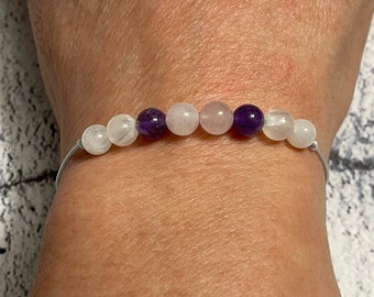 GRIEF & SPIRITUAL CONNECTION  crystal healing bracelet/anklet/necklace