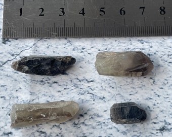 SMOKY QUARTZ Points .. NATURAL & raw