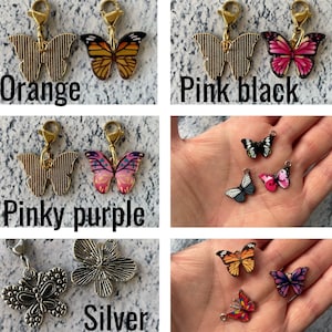 BUTTERFLIES appear when ANGELS/LOVED ones are near clip on butterfly charm choice image 7