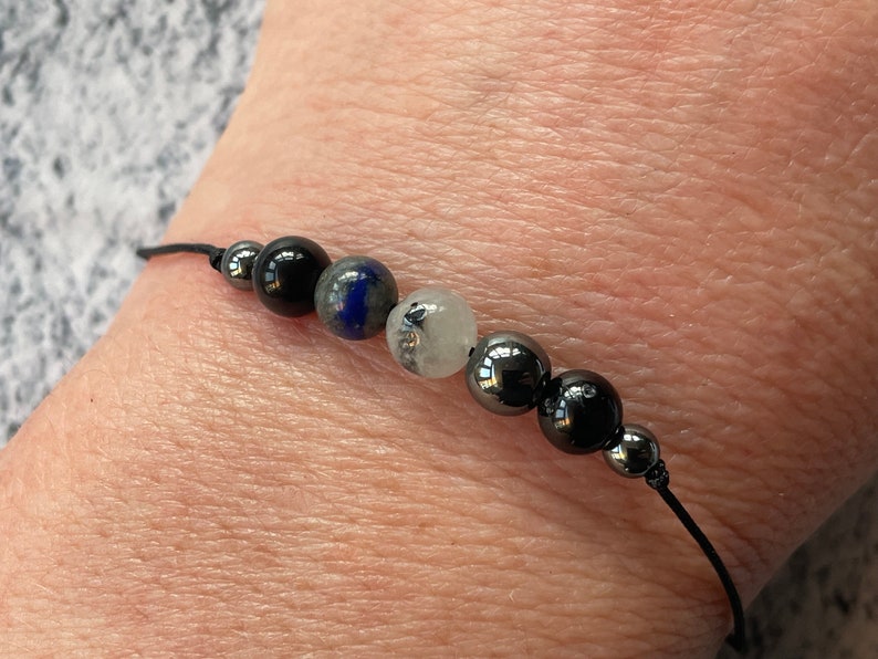 VERTIGO Support bracelet/anklet/necklace Crystal Healing/ESSENTIAL OIL Roller option BRACELET