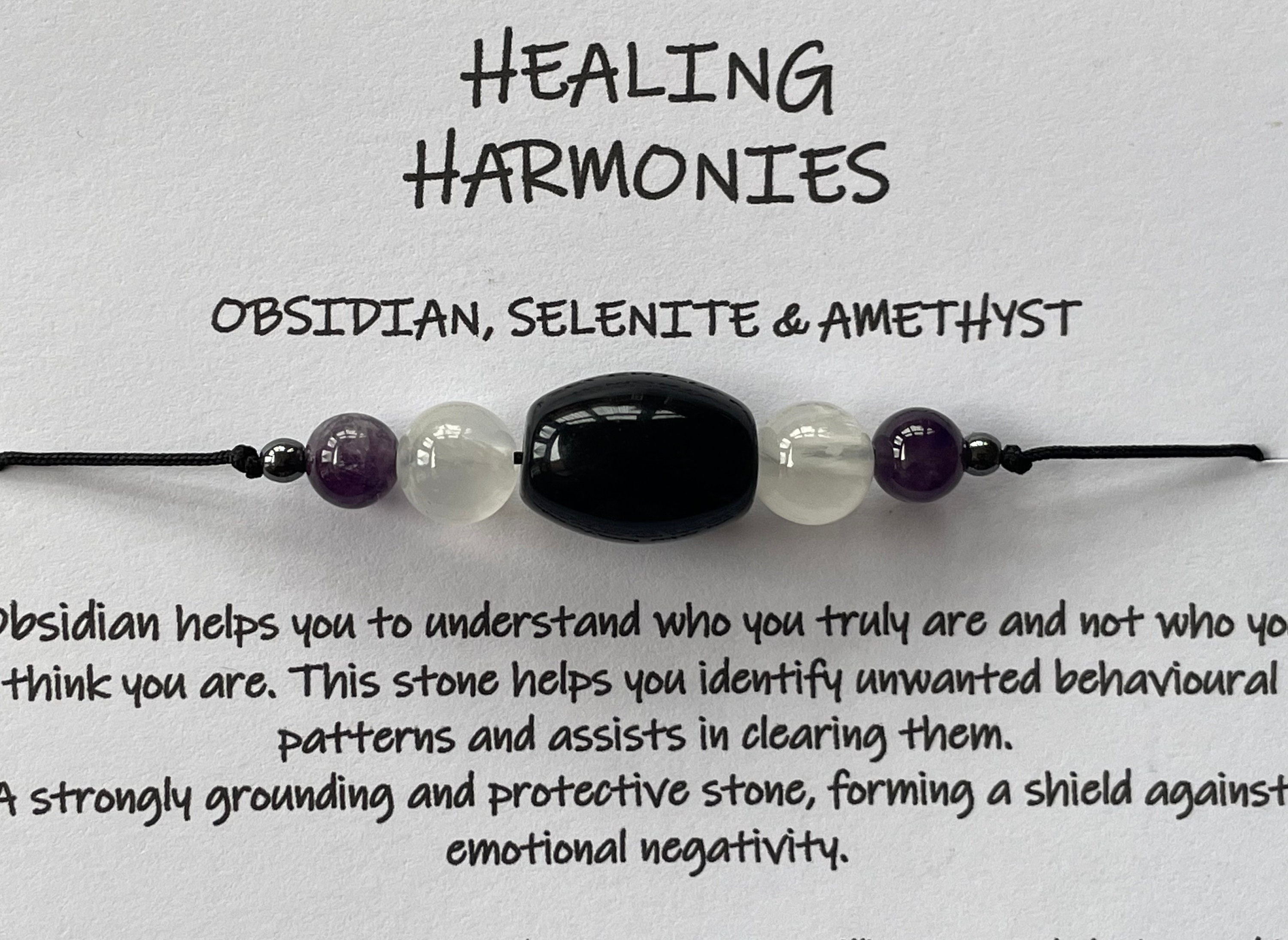 Black obsidian sale and amethyst together