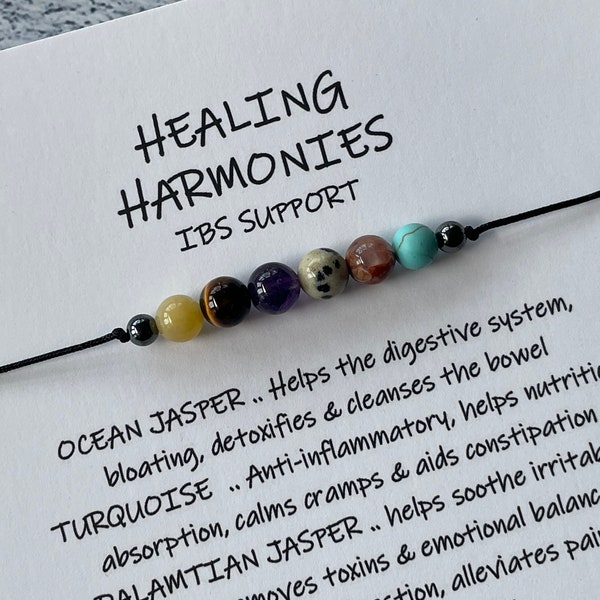 IBS EMOTIONAL SUPPORT - bracelet/anklet/necklace crystal healing Shamballa