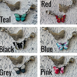 BUTTERFLIES appear when ANGELS/LOVED ones are near clip on butterfly charm choice image 8