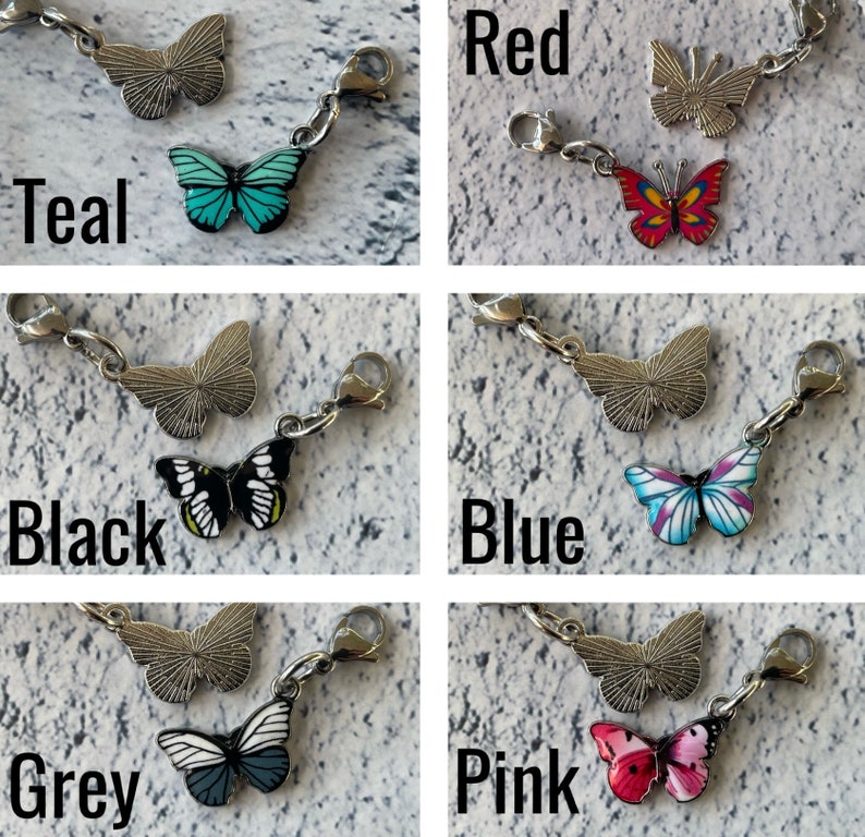 BUTTERFLIES appear when ANGELS/LOVED ones are near clip on butterfly charm choice image 8