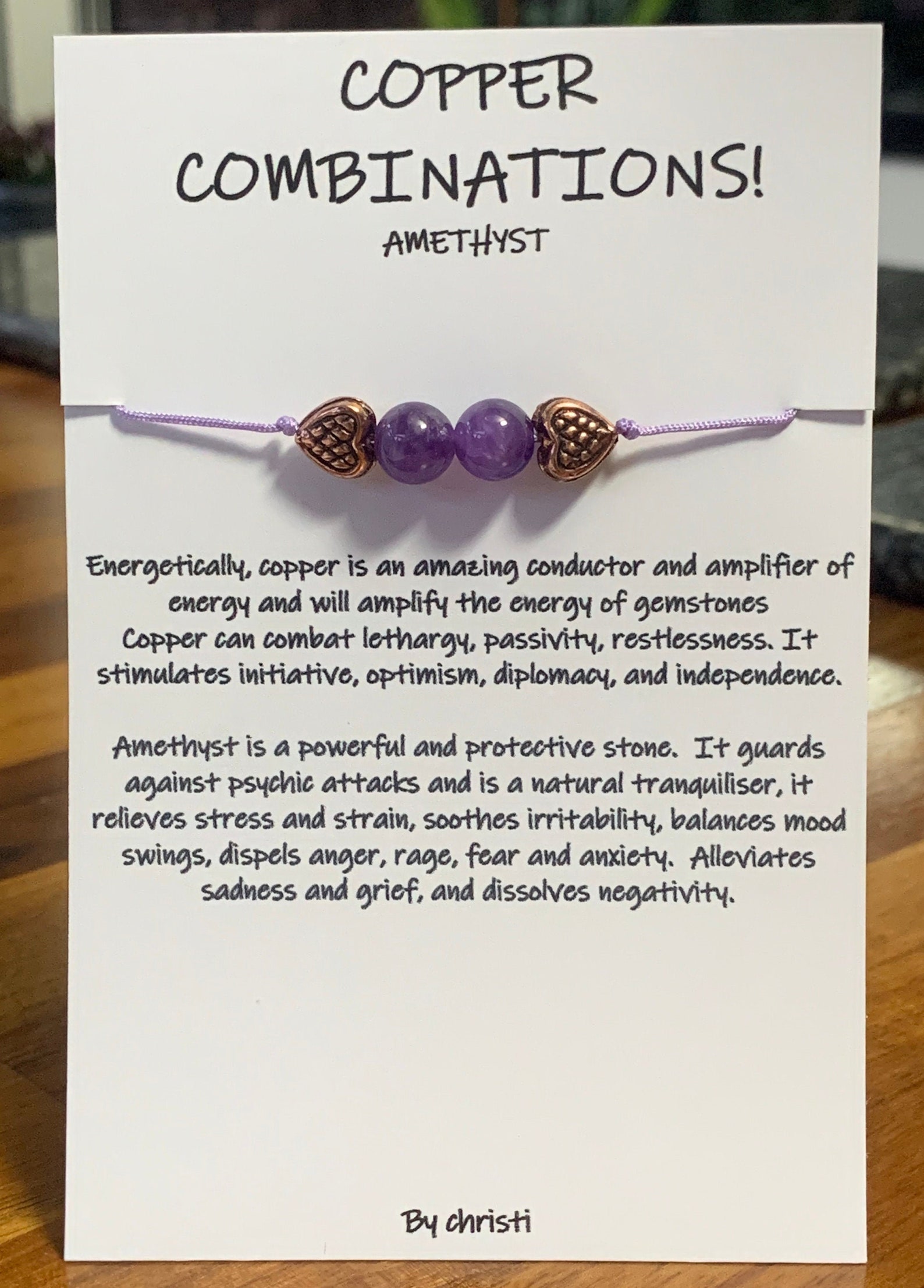 Copper & Crystal Healing Bracelet/anklet/necklace Shamballa Etsy UK